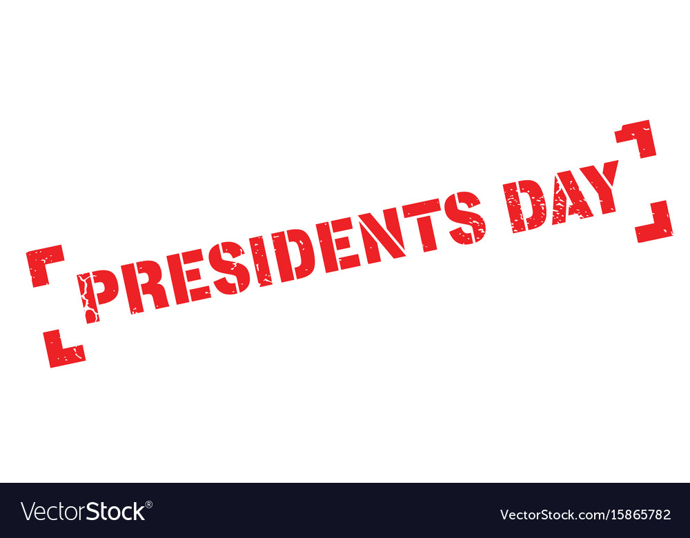 Presidents day rubber stamp