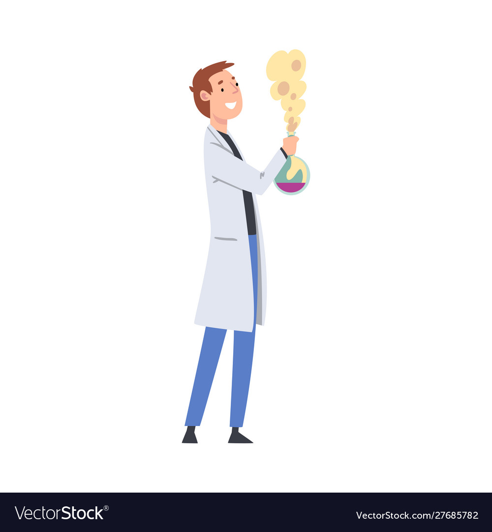 Scientist Conducting Experiment in Lab