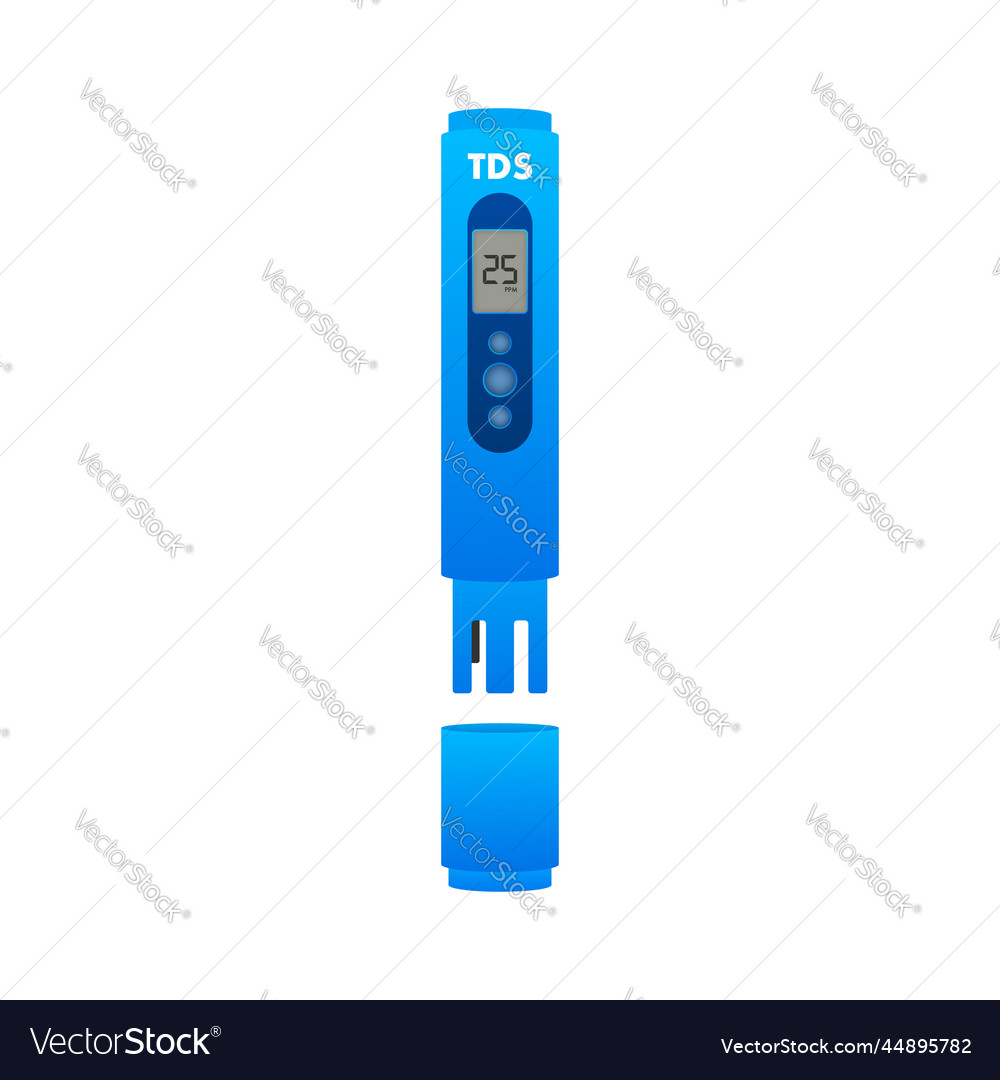 Tds Total Dissolved Solids Testing Your Water Vector Image