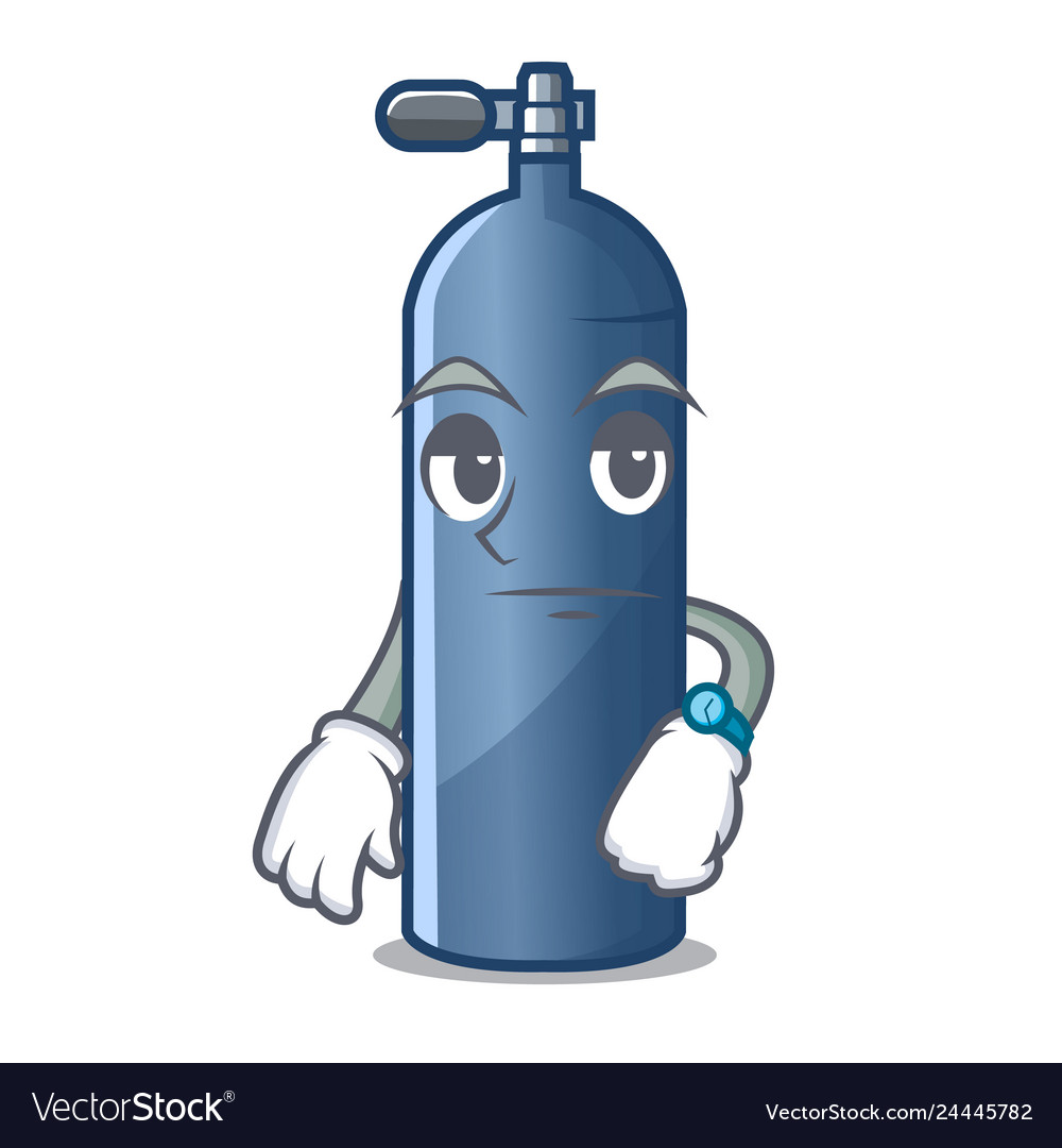 Waiting toy air tank diving cartoon shape