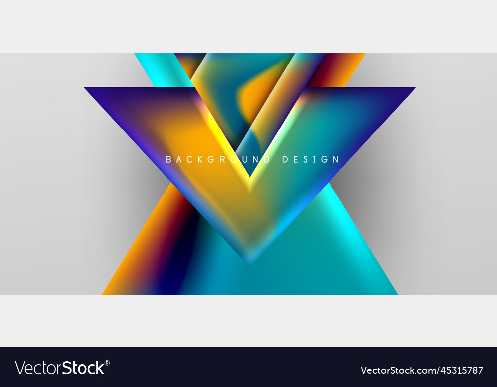 Abstract background with overlapping triangles Vector Image