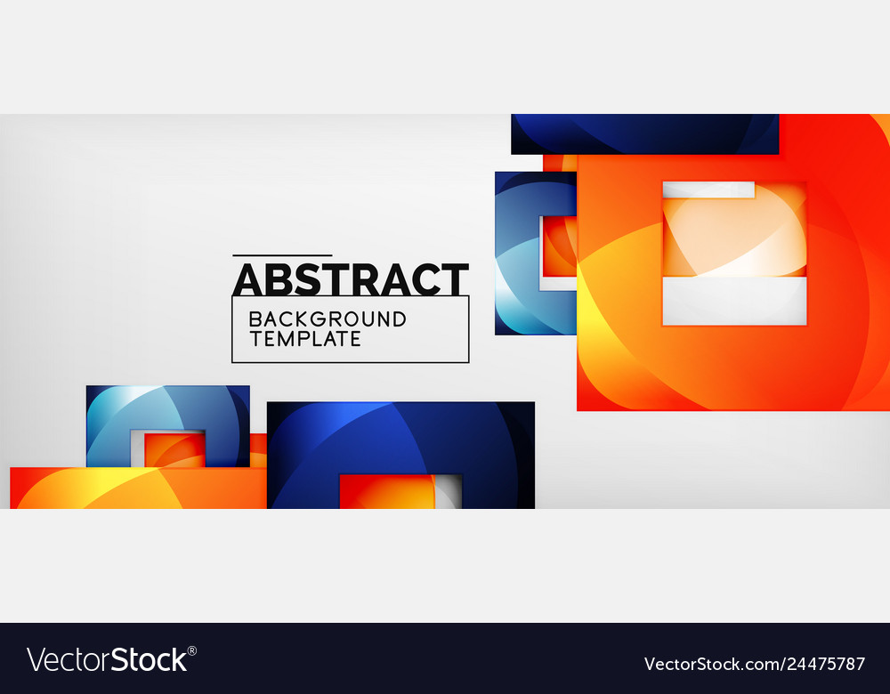 Background with color squares composition modern vector image Background with color squares composition modern