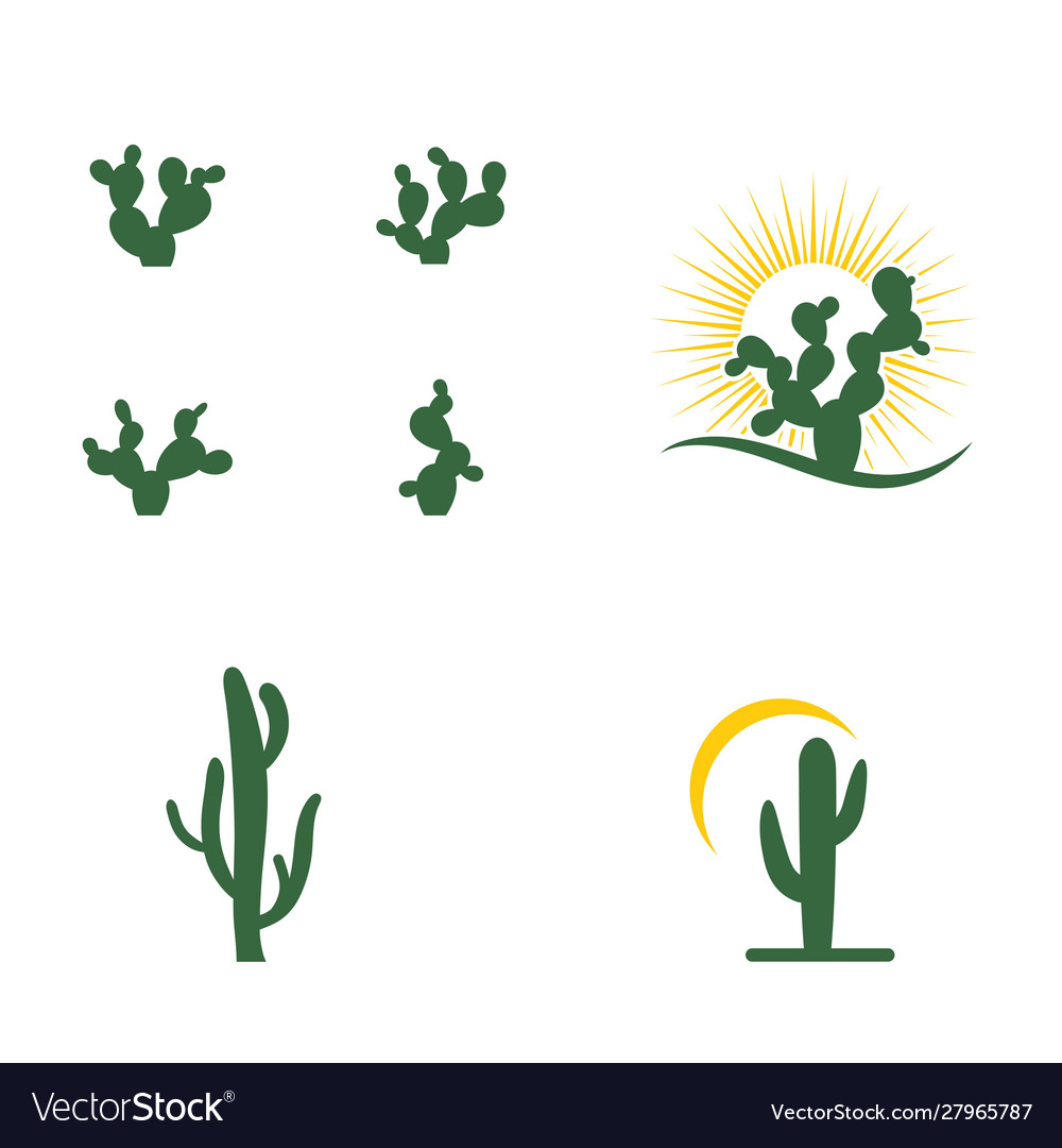 Cactus Icon - Desert Plant Logo
