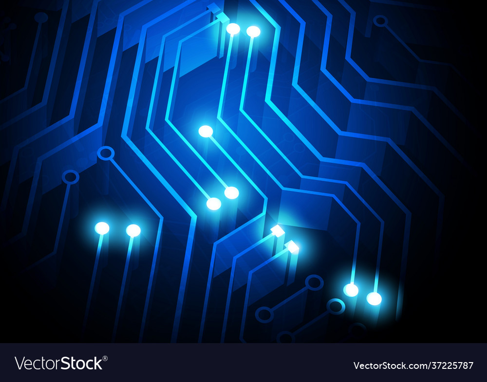 Circuit technology background with hi-tech digital vector image Circuit technology background with hi-tech digital