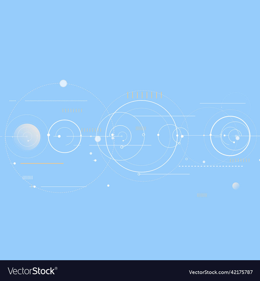 Connected Circles & Lines Background