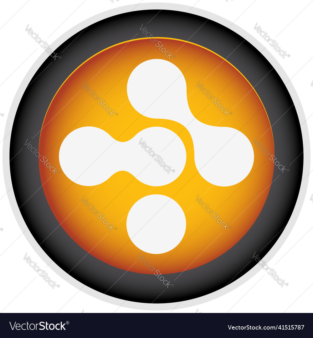 Connected circles nodes as technology tech Vector Image Connected circles nodes as technology tech