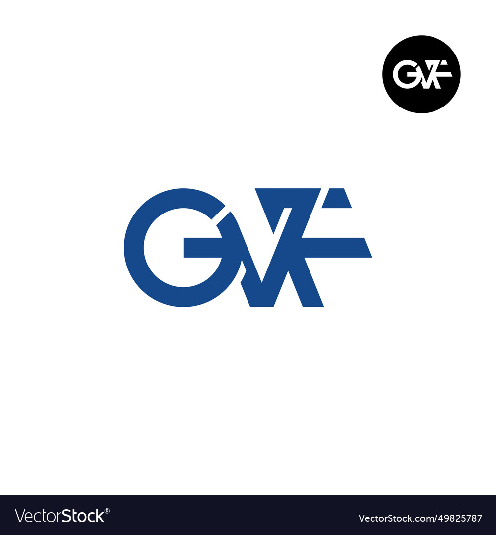 Letter gvf monogram logo design