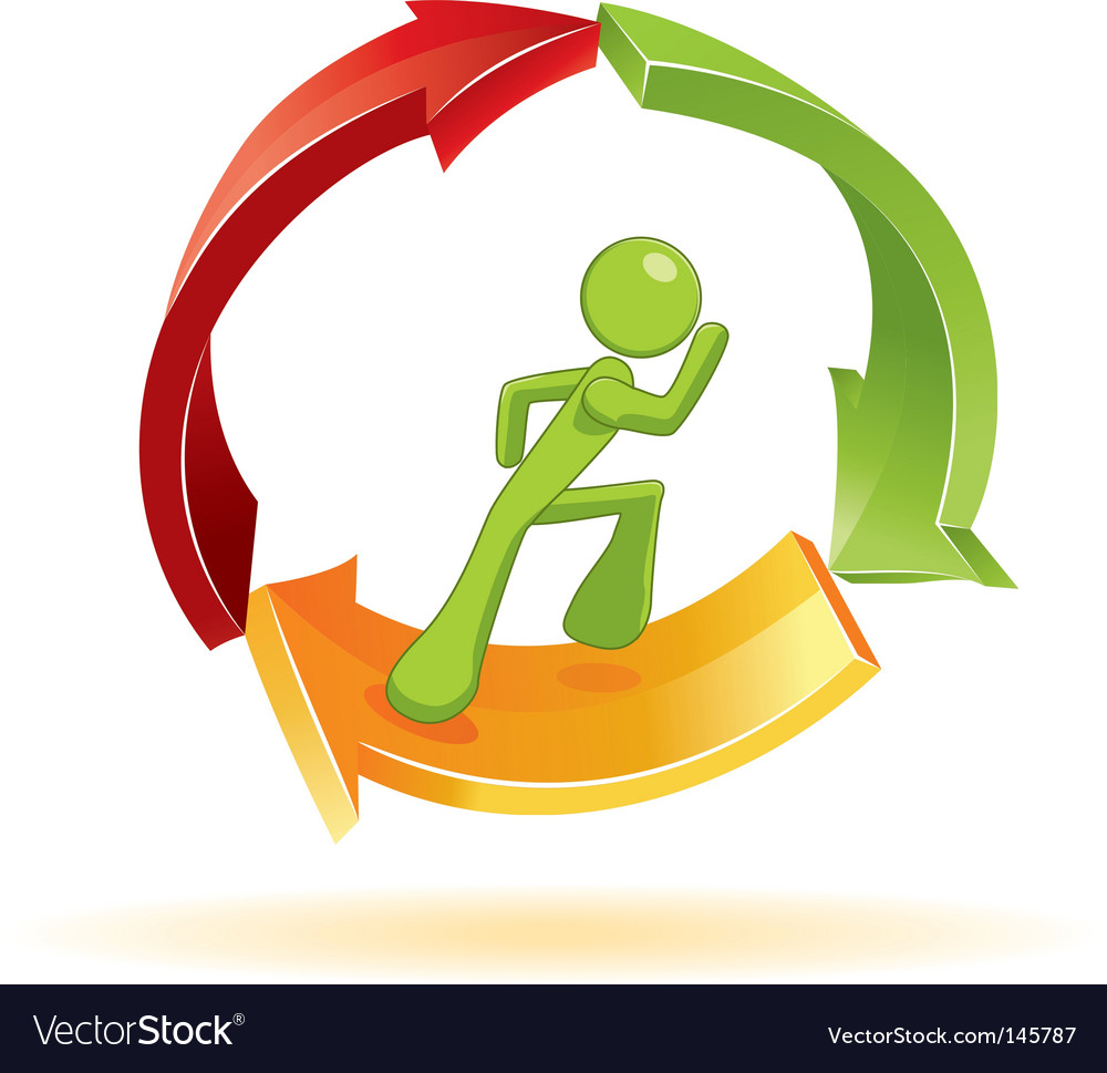 Man running symbol