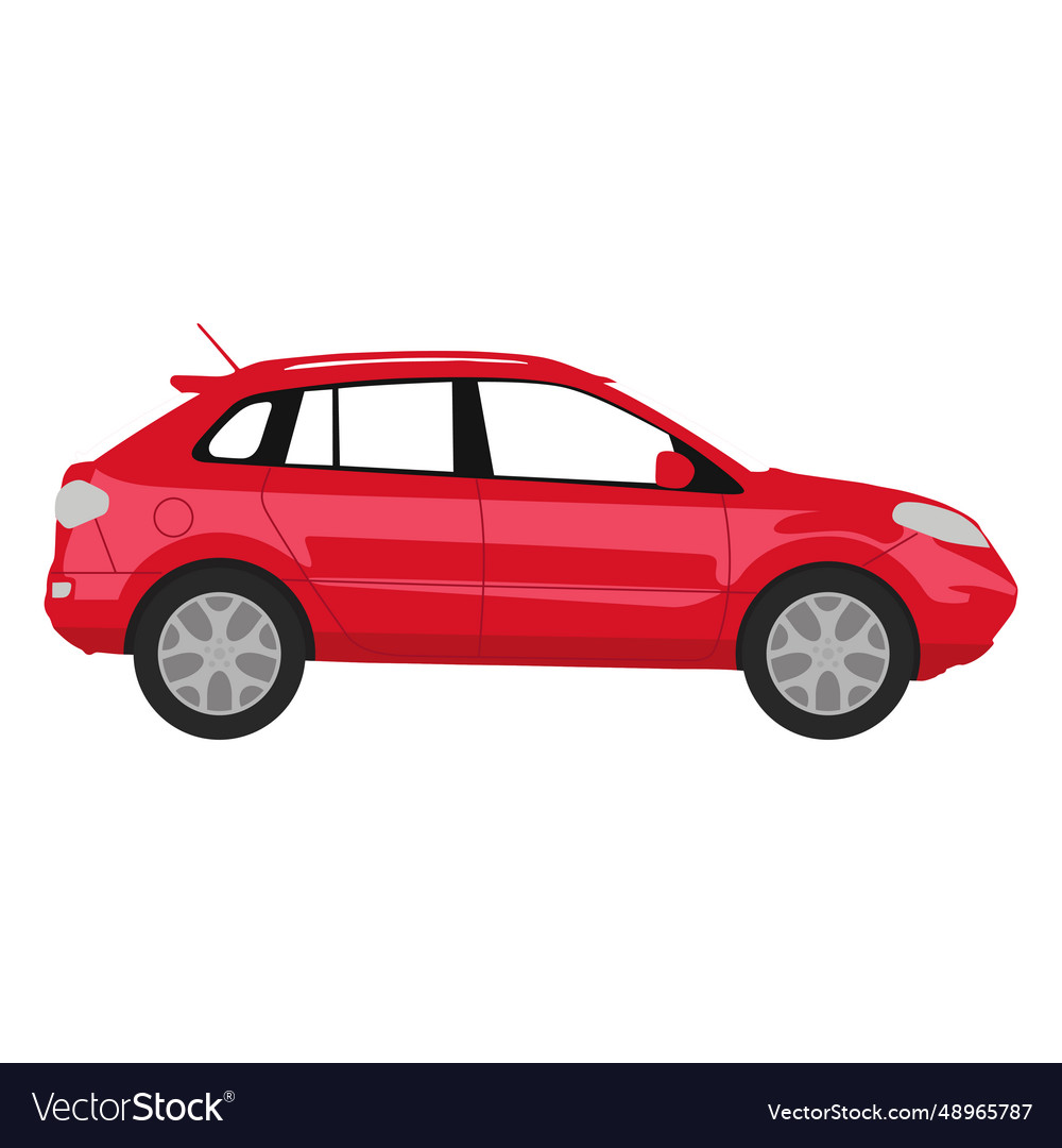 Red suv Royalty Free Vector Image VectorStock