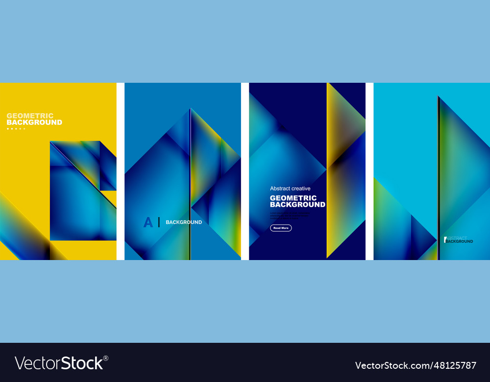 Set of abstract backgrounds - overlapping Vector Image Set of abstract backgrounds - overlapping