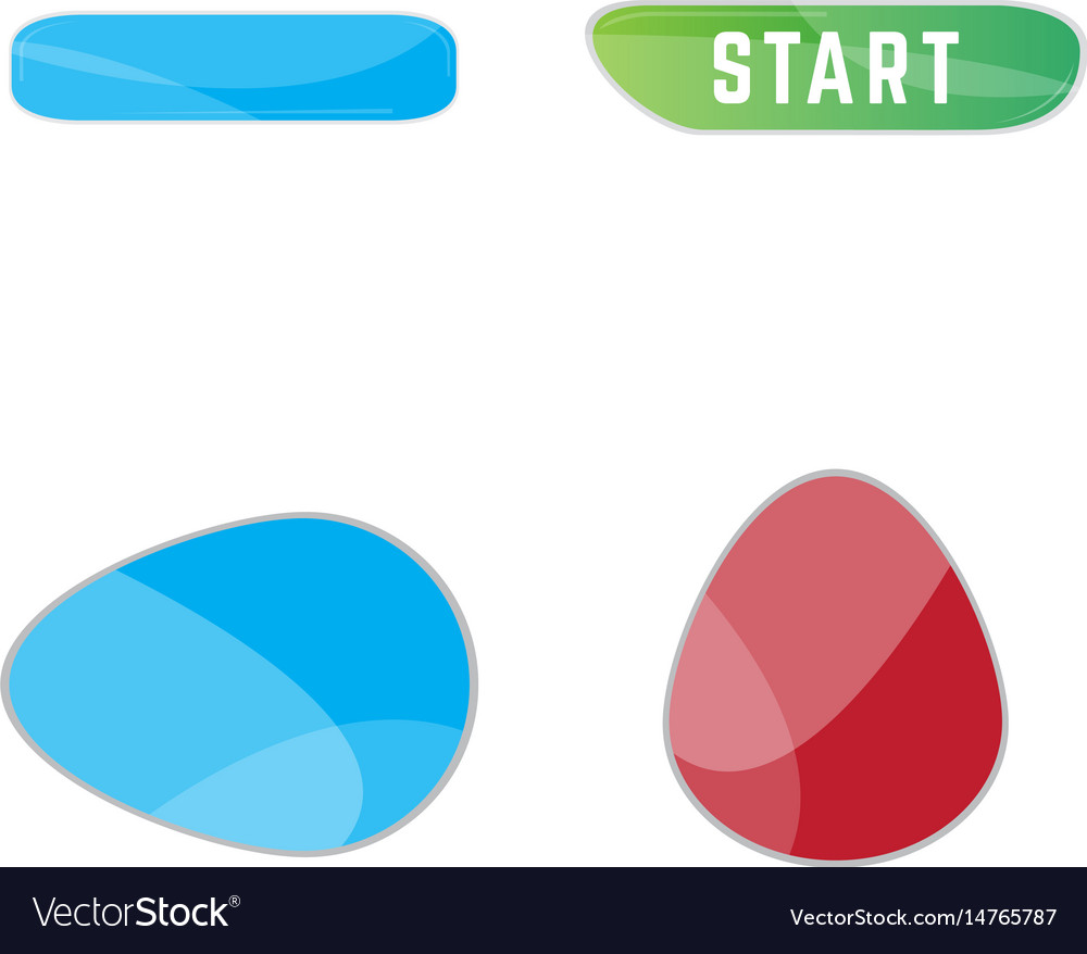 Set of web buttons