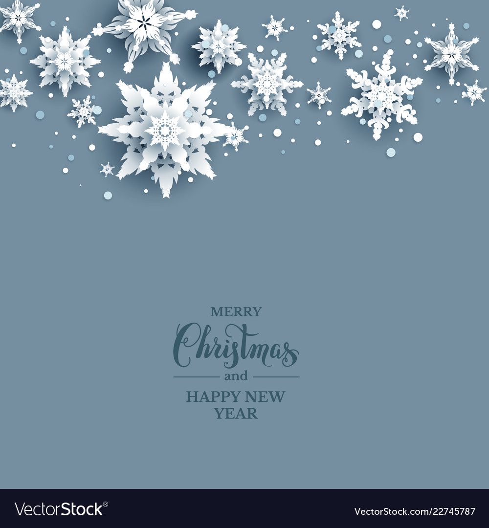 Snow nature card Royalty Free Vector Image - VectorStock