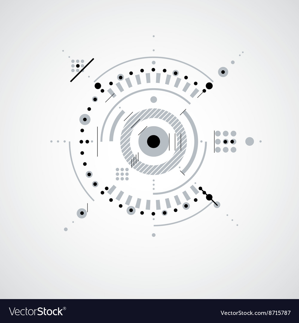 Technical Blueprint Circles