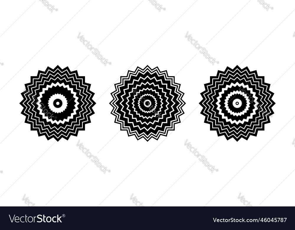 Zig Zag Circle Patterns