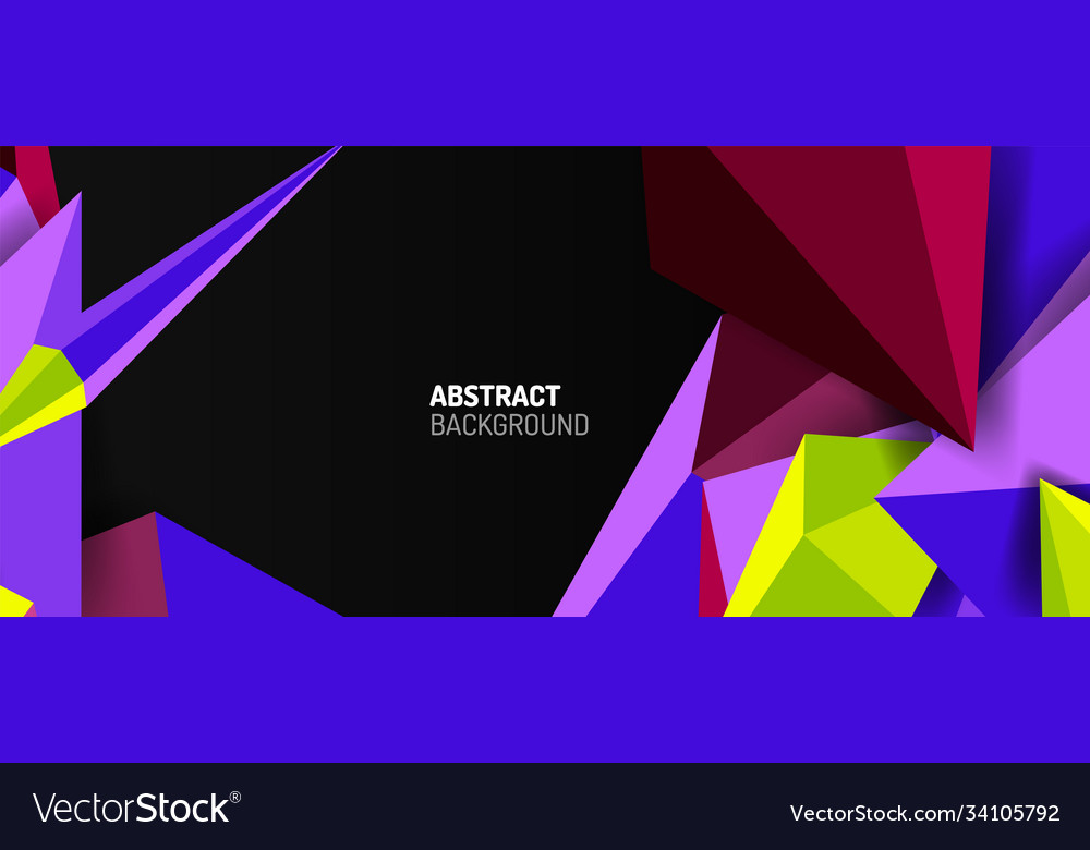 3d low poly abstract shape background