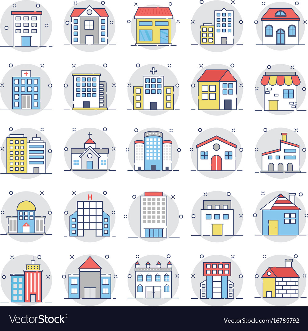 Building Icon Set