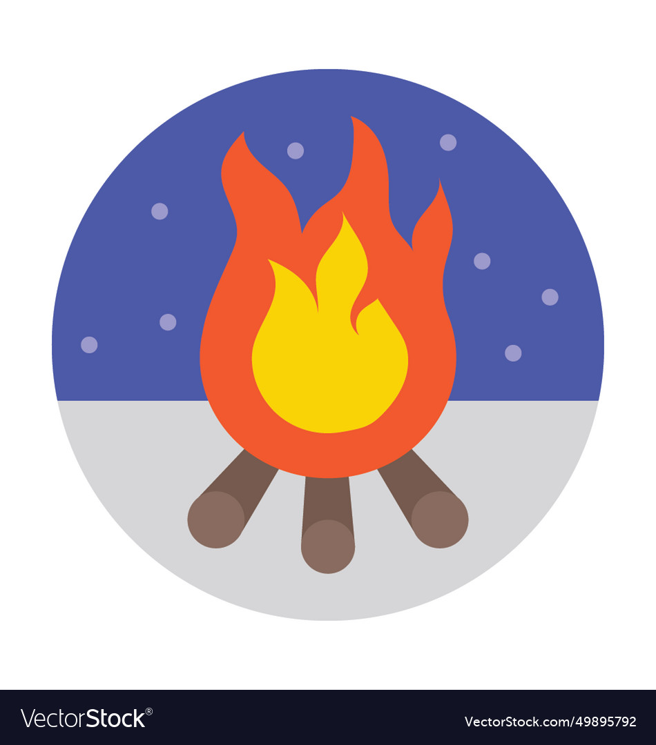 Campfire icon Royalty Free Vector Image - VectorStock