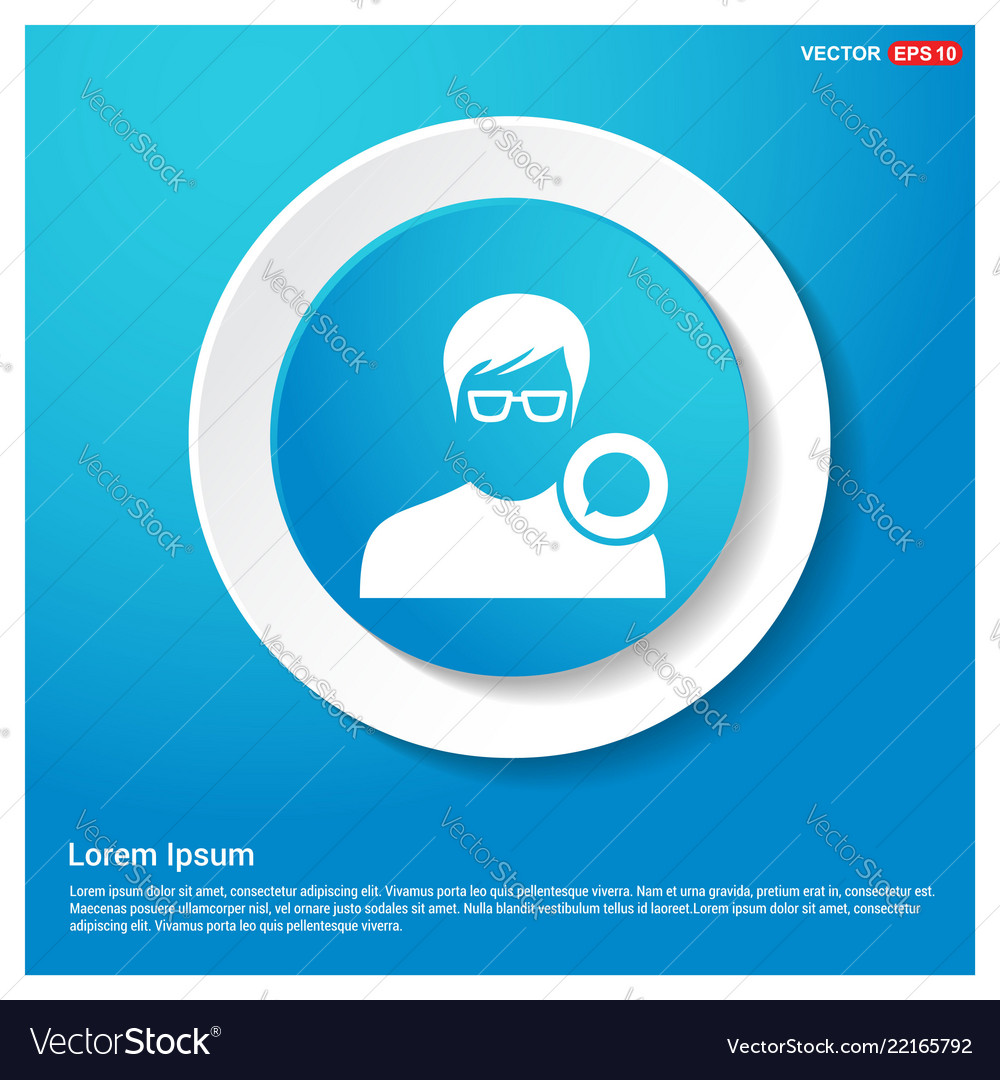 Chat user icon vector image Chat user icon