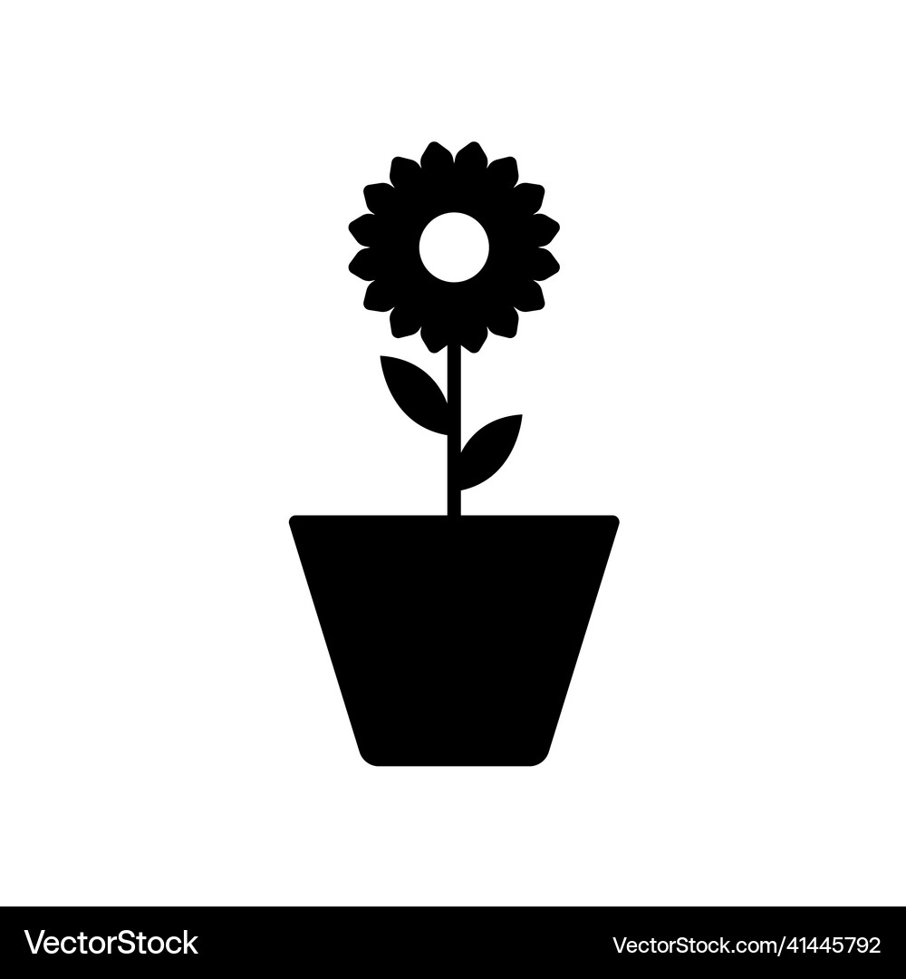 Flower icon in trendy flat style isolated Vector Image