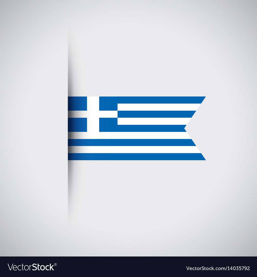 Greek flag Royalty Free Vector Image - VectorStock