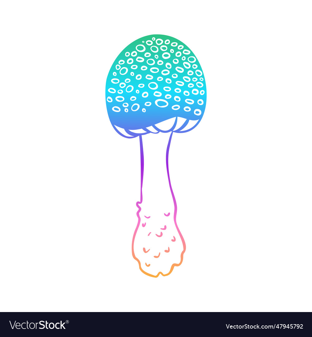 Magic mushrooms psychedelic hallucination Vector Image