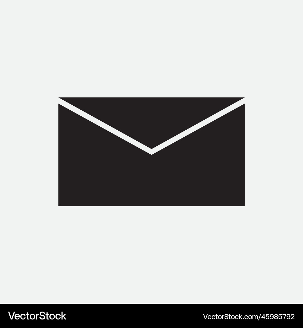 Mail flat icon Royalty Free Vector Image - VectorStock