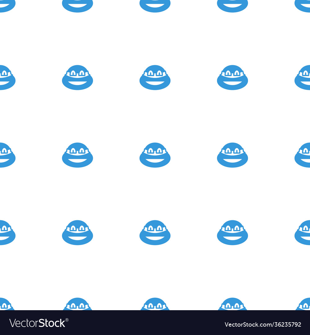 Ninja icon pattern seamless white background