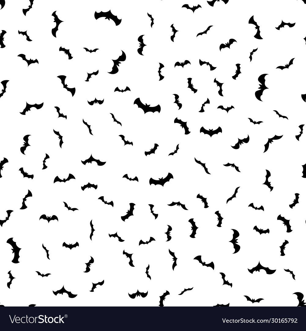 Seamless Background With Bats Royalty Free Vector Image