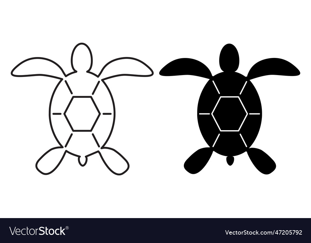 Turtle of design on a white background Royalty Free Vector