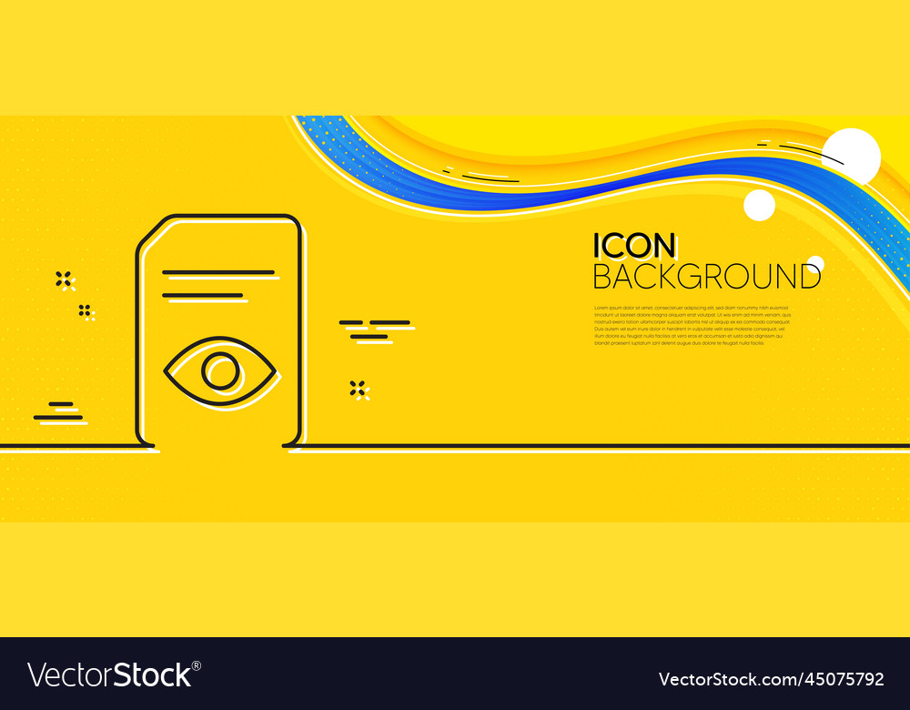 View document line icon open file sign minimal vector image View document line icon open file sign minimal