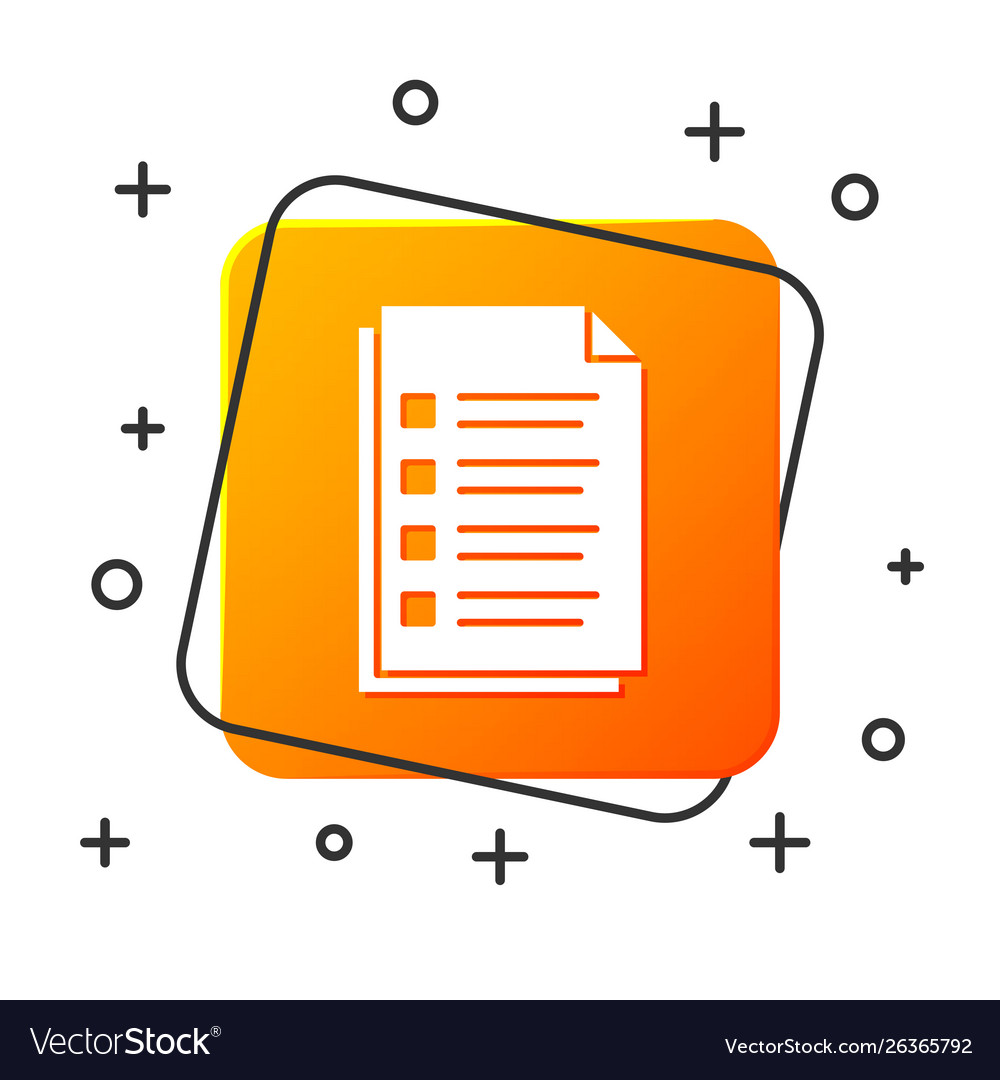 White file document icon isolated on vector image White file document icon isolated on