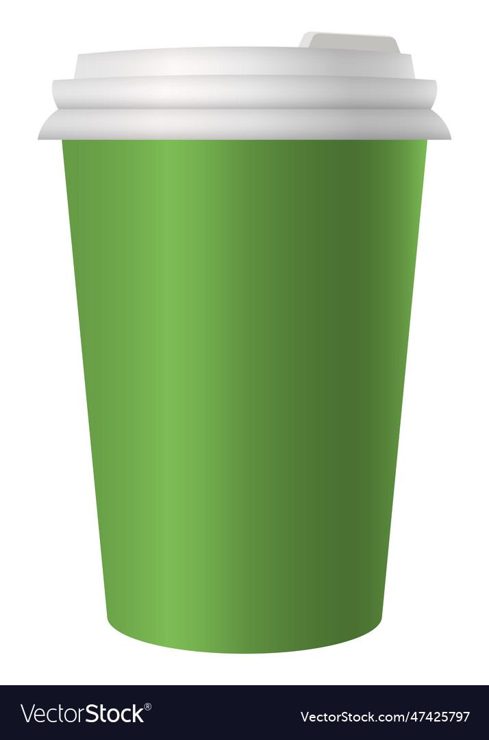 Kaffeetasse mit Platz für Briefing zu gehen Vector Image Kaffeetasse mit Platz für Briefing zu gehen