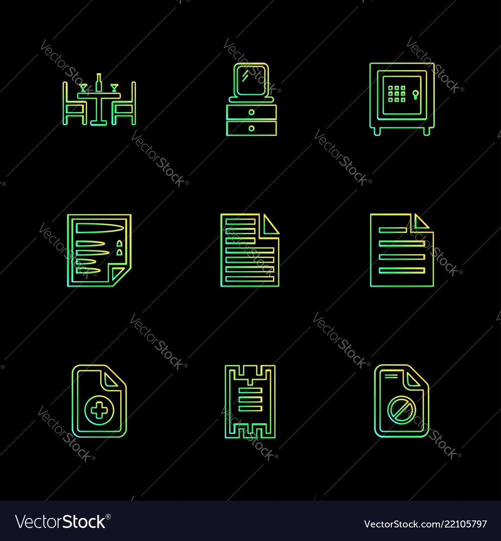 Files document clipboard write eps icons set