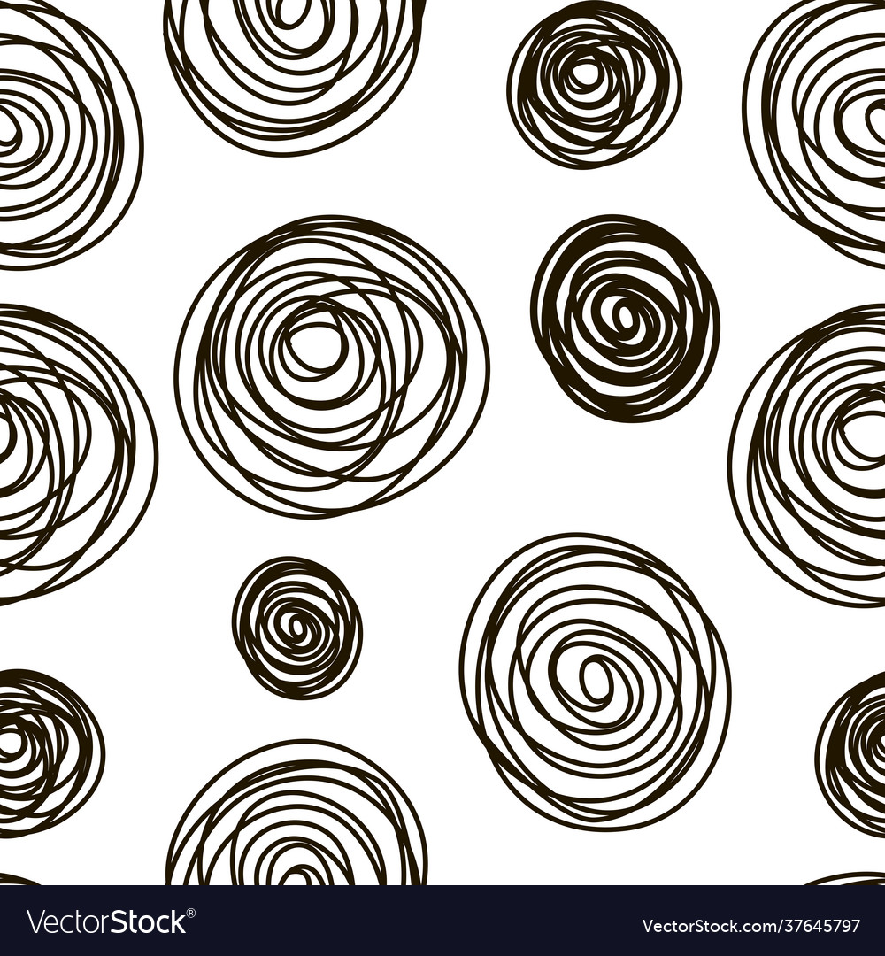 Hand drawn abstract seamless pattern background
