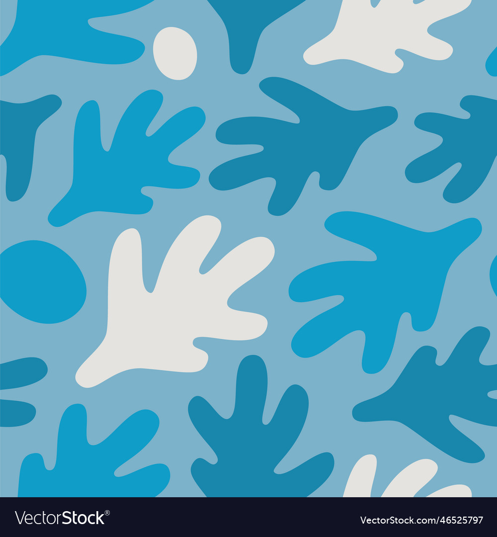 Seamless pattern with abstract shapes Vector Image Seamless pattern with abstract shapes