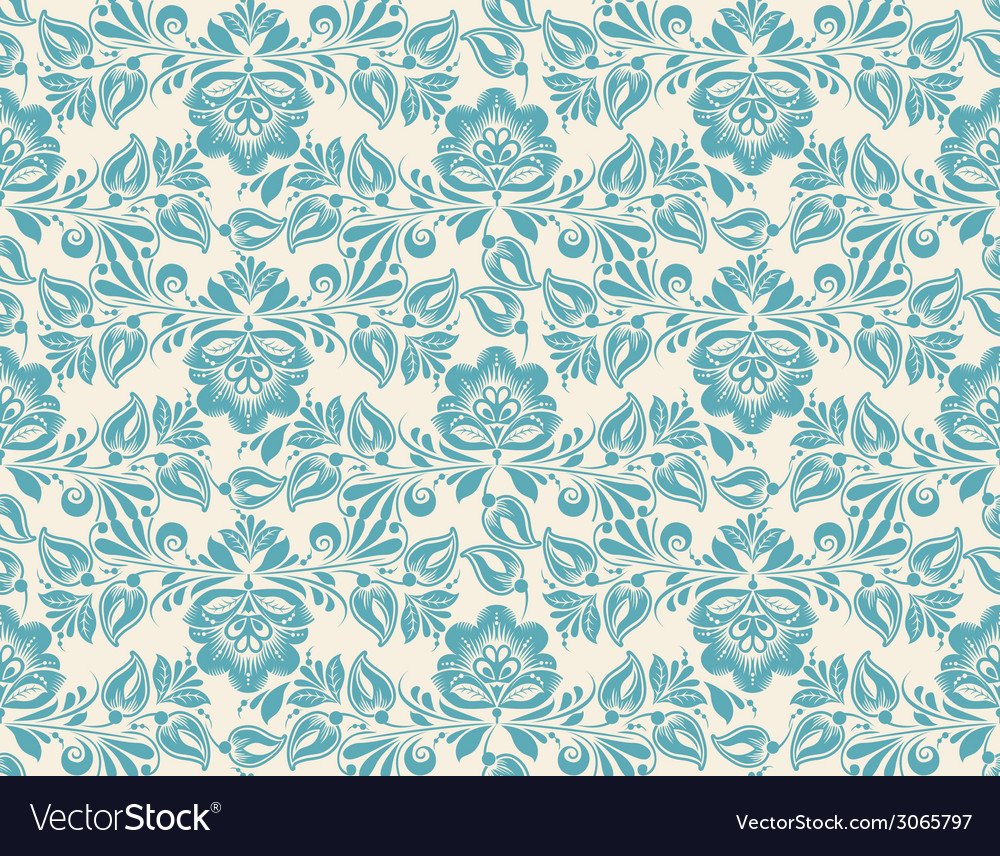 Seamless pattern with floral background