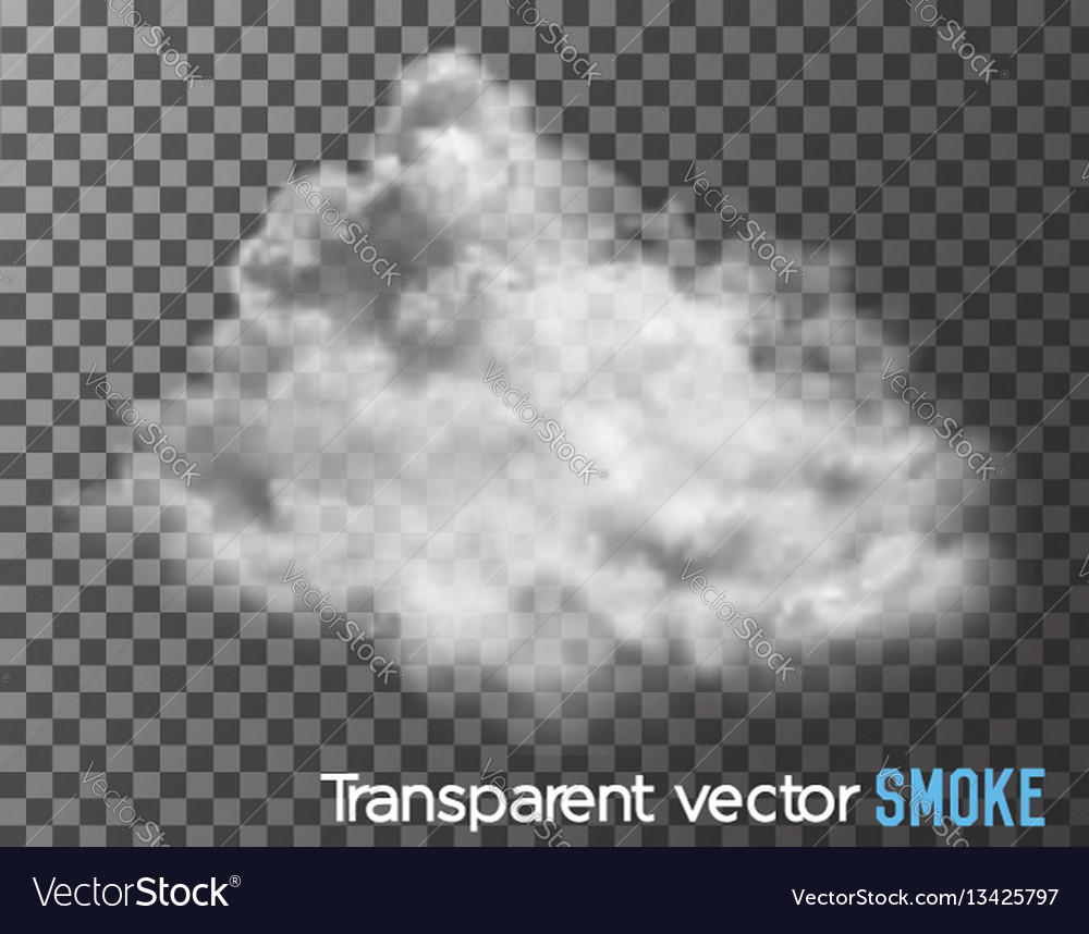 smoke on transparent background royalty free vector image