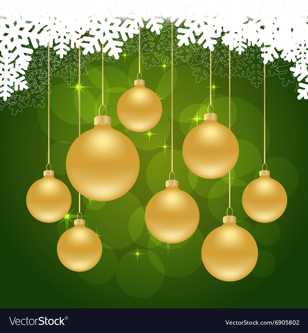 Christmas green background Royalty Free Vector Image