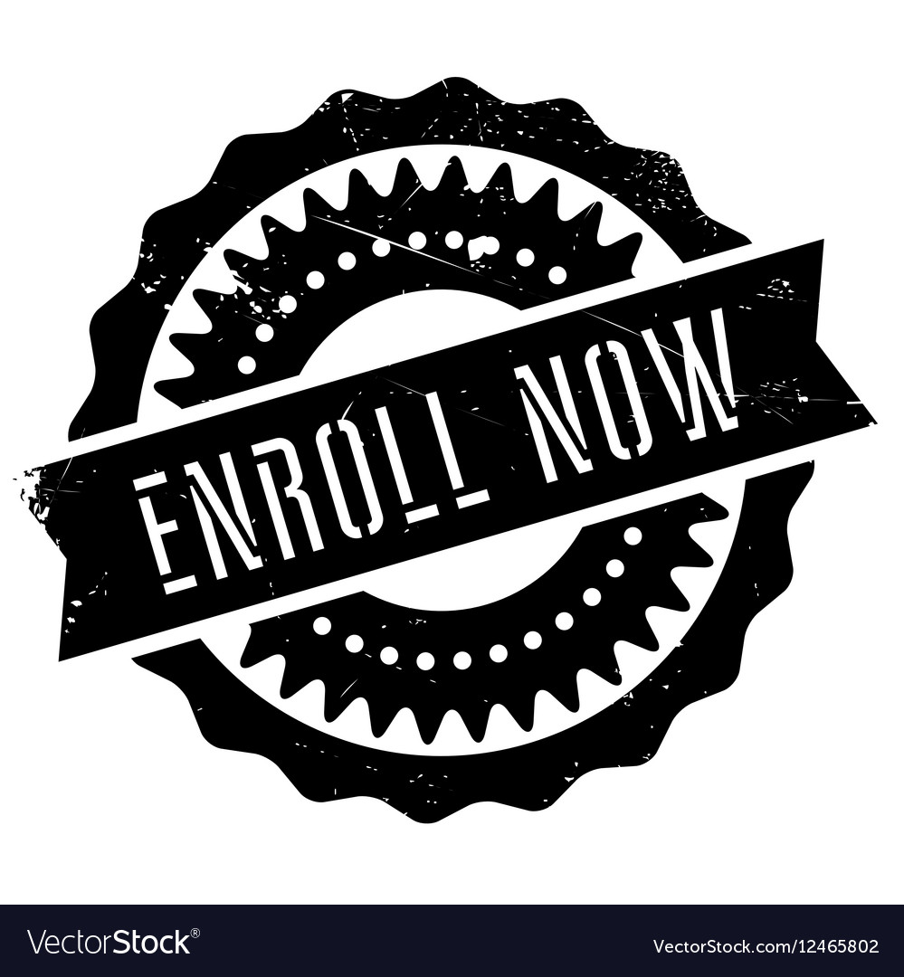 Enroll now stamp