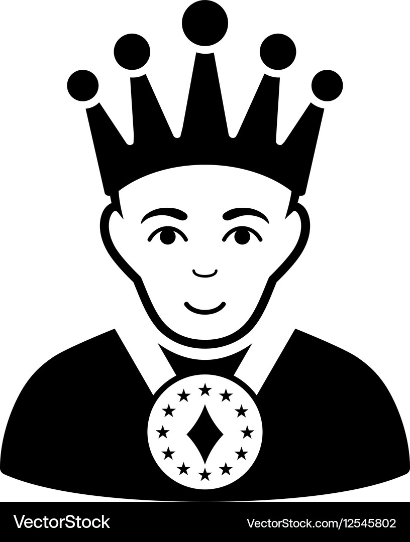King flat icon Royalty Free Vector Image - VectorStock