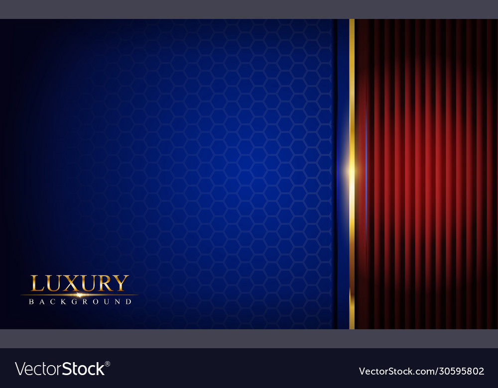Luxurious red and blue with stripe overlap layer vector image Luxurious red and blue with stripe overlap layer