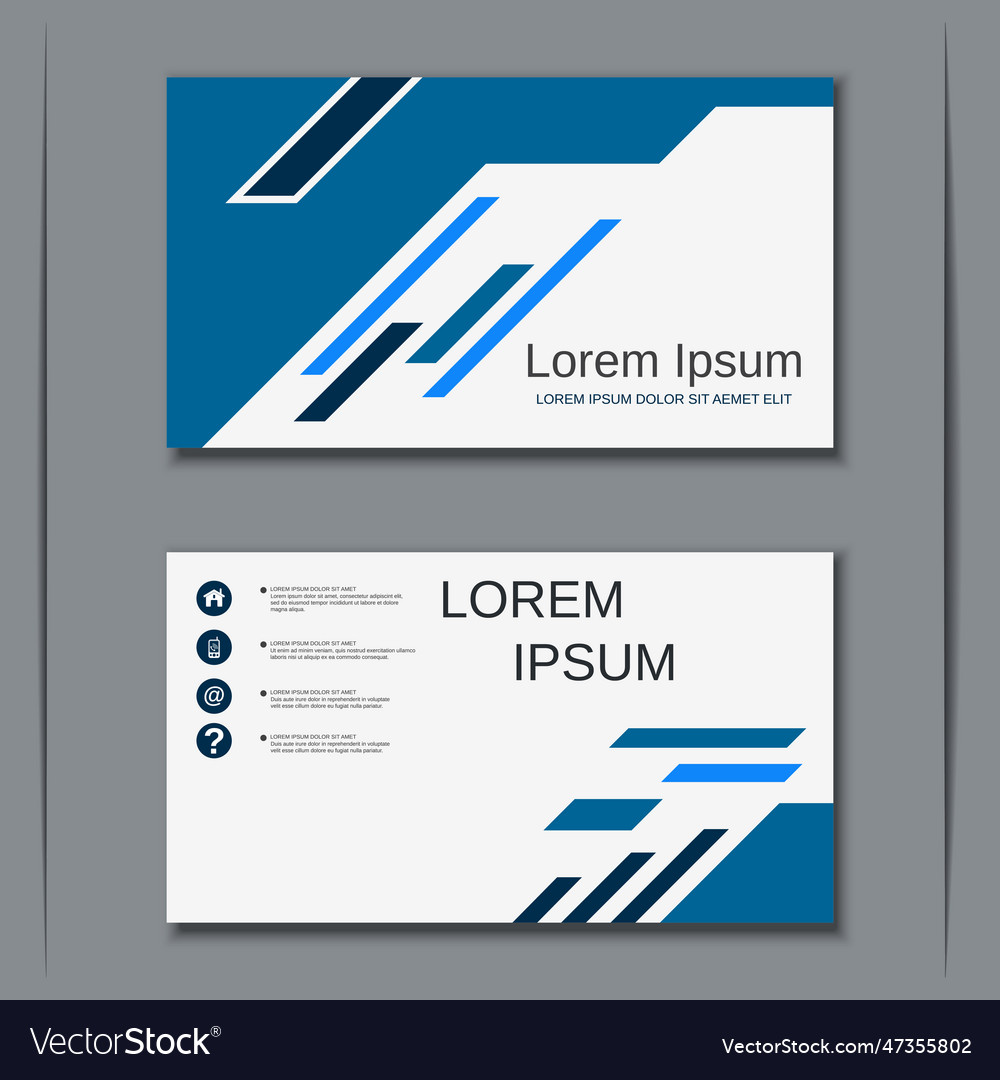 Modern business visiting card design template