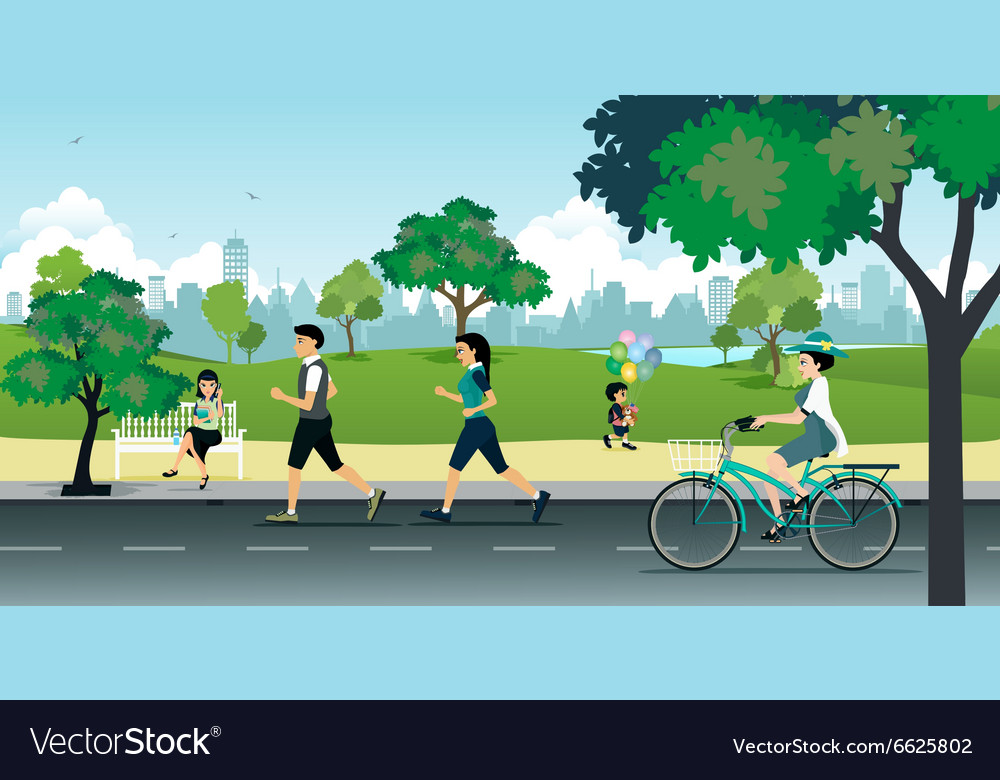 Park Royalty Free Vector Image - VectorStock