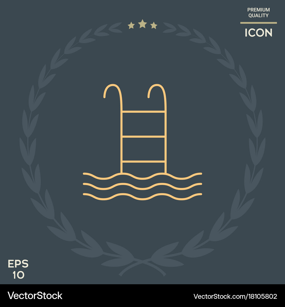 Pool icon Royalty Free Vector Image - VectorStock