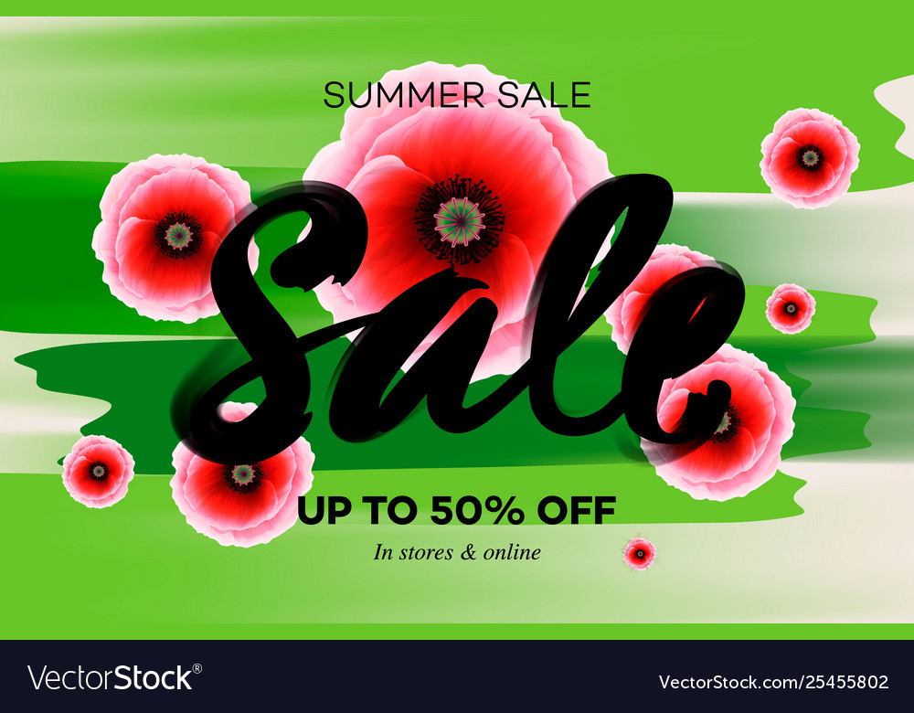 Season Sale Banner Template For Website And Vector Image