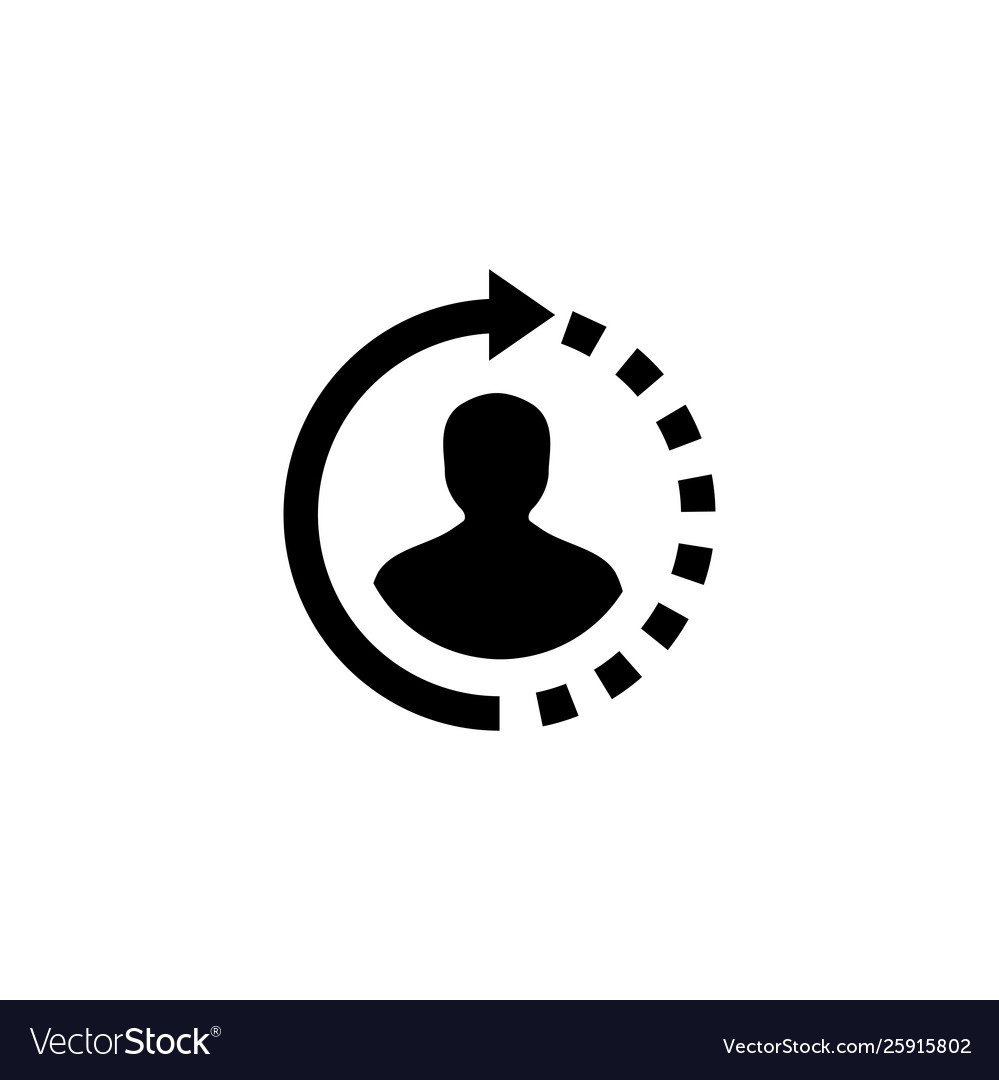Support icon in flat style for apps ui websites