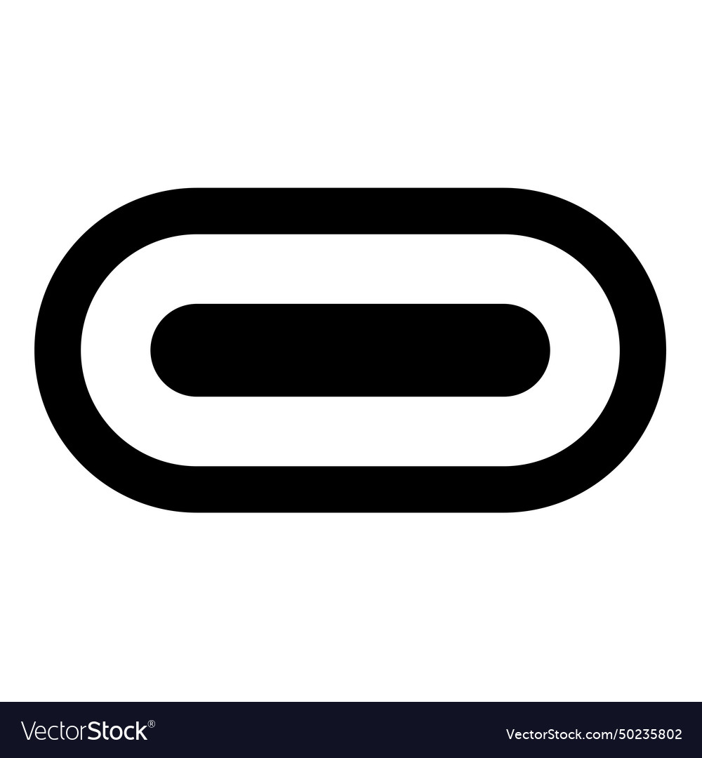 Usb type c thunderbolt interface lightning port vector image Usb type c thunderbolt interface lightning port
