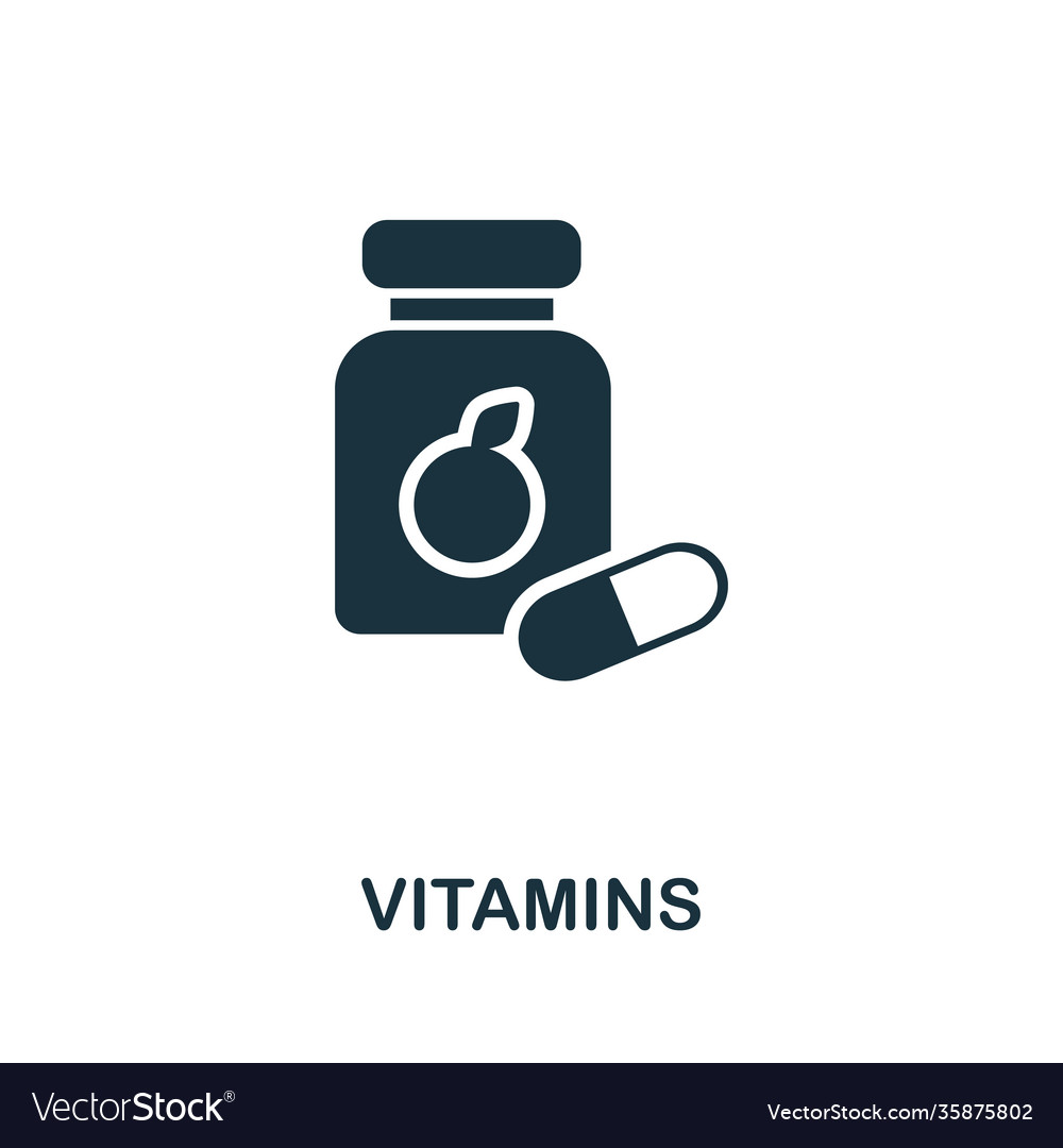 Vitamins icon simple from healthy lifestyle