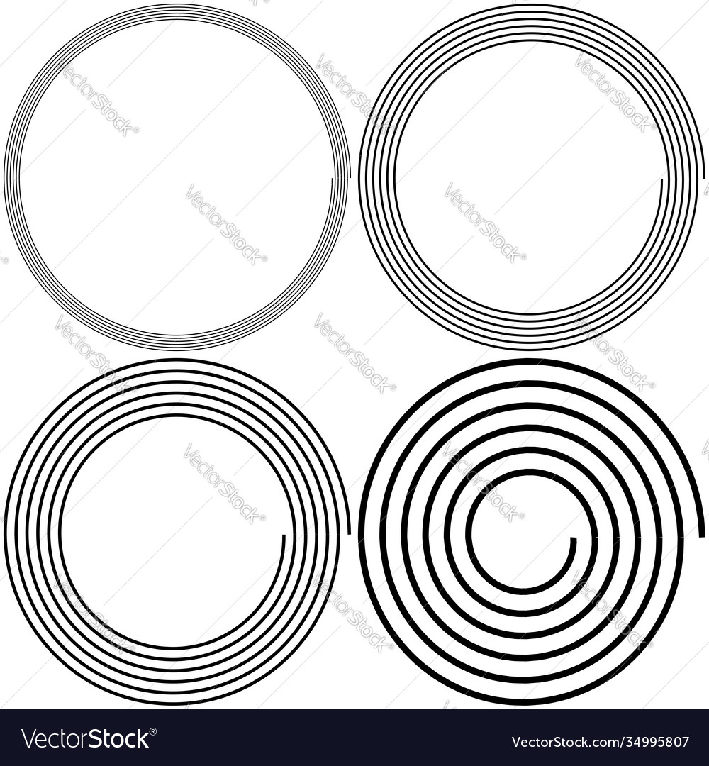 Archimedean - arithmetic abstract spiral swirl