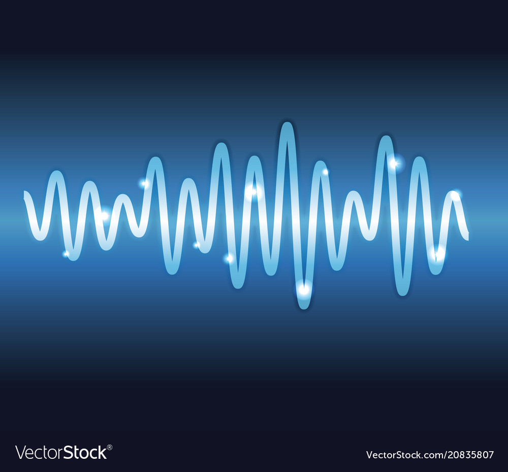 Digital music waves Royalty Free Vector Image - VectorStock